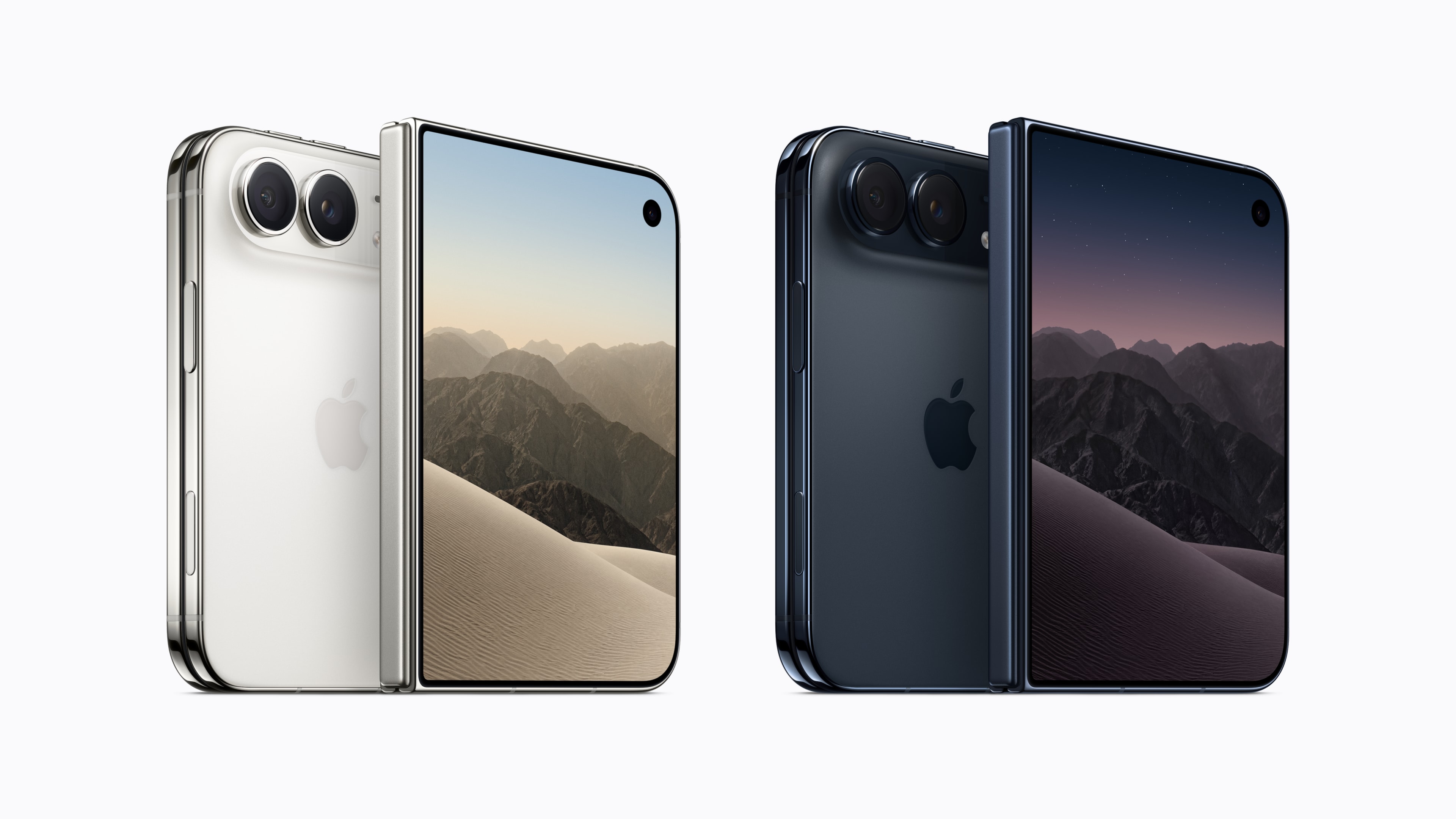 iPhone Duo 的两种配色与折叠形态