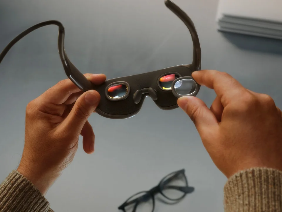 Meta VR Glasses 的内侧镜片和视力矫正镜片配件。